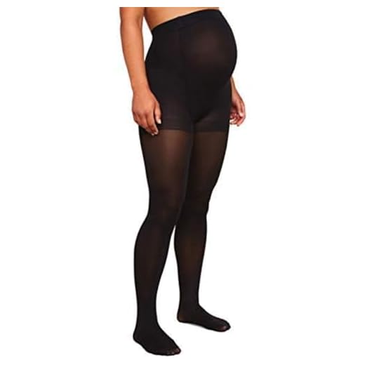 Motherhood Maternity Women's Maternity Opaque Tights, Black, C