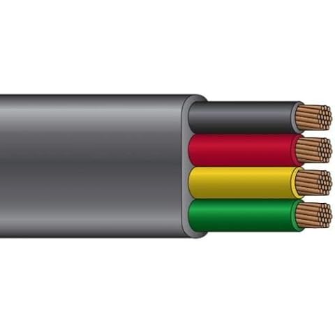 NASSAU ELECTRICAL SUPPLY 12/3 Heavy Duty Flat Jacketed Submersible Cable Well Pump Wire Black 600V (100FT) Cover