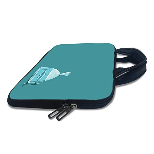 Image of TheSkinMantra Chain Laptop Sleeve Bag Compatible with Laptop /Macbooks /Chrombook /Notebook /Zbook (15.6 Inch [Handle], I Love Shark)