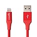 Produktbild Amazon Basics Lightning auf USB A Kabel, Apple MFi Zertifiziert - 1,8 m, 1er Pack, Rot