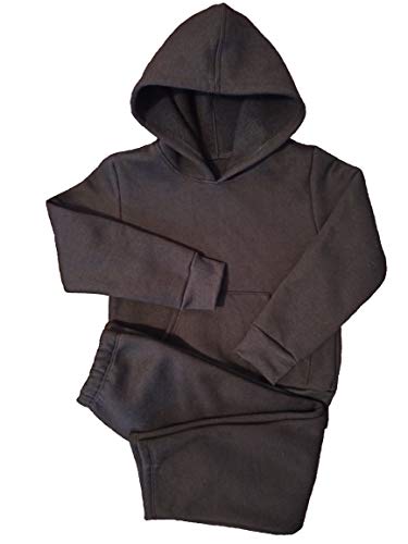 Conjunto moletom infantil menino canguru com capuz preto 1 ao 10 (2)