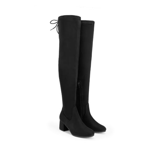 DREAM PAIRS Women's Over The Knee Thigh High Boots,Black,10 - image 8
