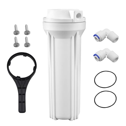 Geekpure 10 Inch Reverse Osmosis Water Filter Housing for RO Filtration System -1/4