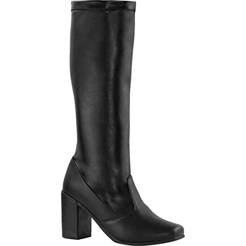 Qual a Melhor Bota Feminina de 2025? Melhores Ranking 3 Bota Feminina Bico Quadrado Salto Alto Cano Longo Stretch BBQ4 sintpreto37