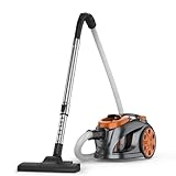 Oamger Beutelloser Staubsauger 3300W mit Zyklon-Technologie, 3L Staubbehälter & 5m Kabel, Starke Saugleistung Bodenstaubsauger für Tierhaare, Hartböden & Teppiche, Waschbarer Filter, Geräuscharm (E)