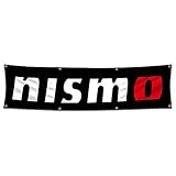 Kasflag Nismo Flag Automotive Nissan Racing Banner Flag (2x8 ft, Heavy Duty, Durable 150D Polyester) Brass Grommets Banner For Outdoor Room Man Cave/Garage