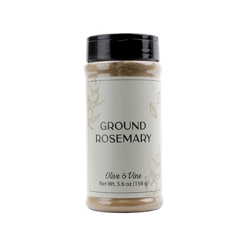 Image of Olive & Vine Ground Rosemary, Earthy & Piney Flavor, Seasoning for Roasts, Soups, and Stews, With Rich Tradition, Authentic Taste, For Global Recipes (5.6 Ounce)