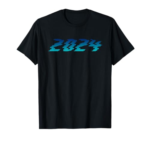 2024 Año Nuevo Arte Futuro Arte Futurista Mi Año Tecnología Camiseta