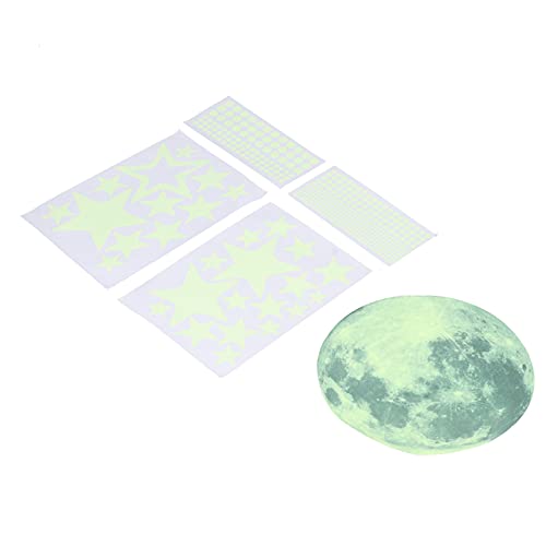 Set brillante de 435 vinilos luna y estrellas para pared miniatura 5
