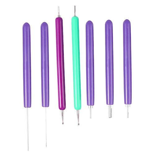 DIYEAH 7pcs 1 Set Paper Pen Tool Crafting Kit Roller Supplies Quilling Paper Papers Slotted Making Pokey Quilling Quilling Pen Quilling Needle Stainless Steel
