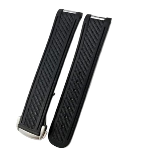 [���|�Ő�] 20mm ���o�[�V���R���E�H�b�`�X�g���b�v�i�I���K �V�[�}�X�^�[ 300 AT150 �A�N�A�e�� �E���g�����C�g 8900 �X�`�[���o�b�N���E�H�b�`�o���h�Ή��j(Black,20mm NO Buckle)