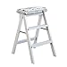 Plataforma de escalada de usos múltiples Taburete de escalera de madera maciza Escaleras de cocina plegables multifunción Biblioteca de oficina Escalera de mano mini de 3 pasos (3 colores) Taburete de