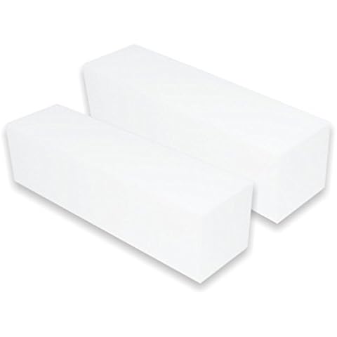 NAILFUN Pack of 2 Nail Buffers Grit 100 - White Cover