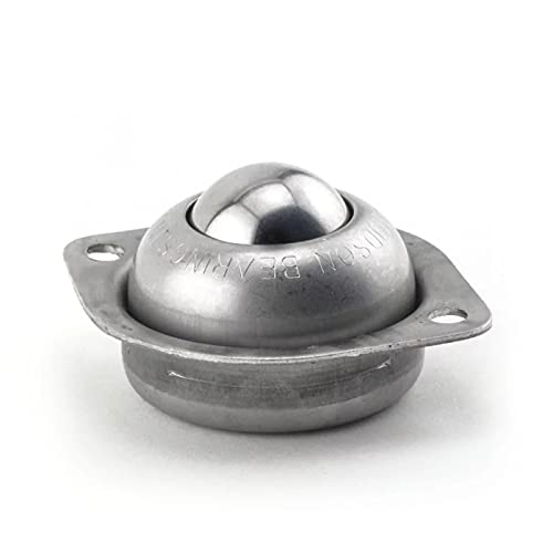 LPBT-1CS Hudson Bearing Low Profile Flange Mounted Ball Transfer, Carbon Steel, 75 lbs