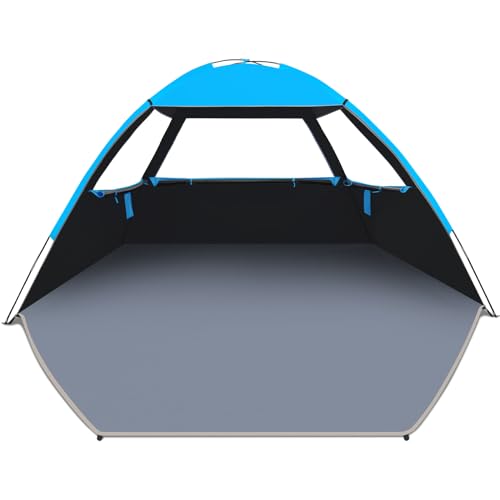 Image of Venustas Beach Tent Sun Shelter for 3/4/6/8 Person, UPF 50+ UV Protection Beach Canopy, Lightweight and Easy Setup Cabana, Portable Shade Tent