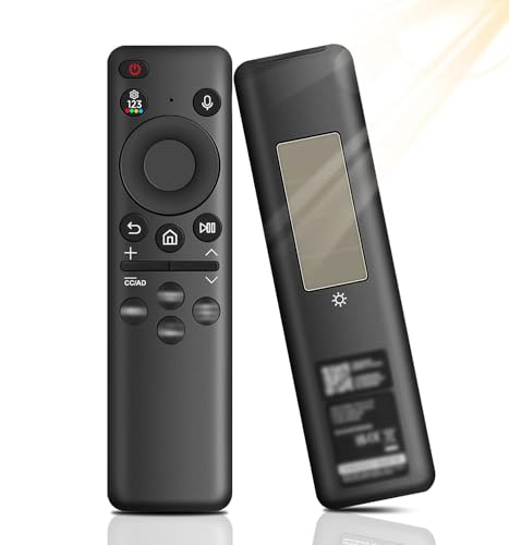 BN59 01432A Solar Voice Remote Reemplazo para Samsung TV Smart, Mando a Distancia Universal Bluetooth Reemplazo con Carga USB C Compatible con Samsung TV 2023 QLED Modelos   Negro