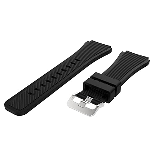Bracelet montre silicone 20mm anti-transpiration et compatible toutes marques