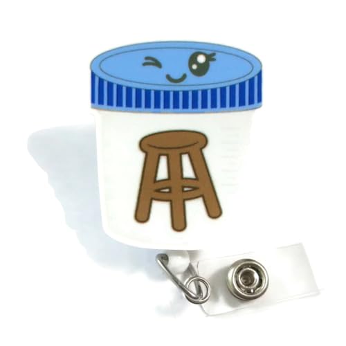 Stool Sample Badge Reel, Funny Nurse Badge Reel, Lab Tech Retractable ID Badge Holder, GI Nurse Gift - //medicalbooks.filipinodoctors.org