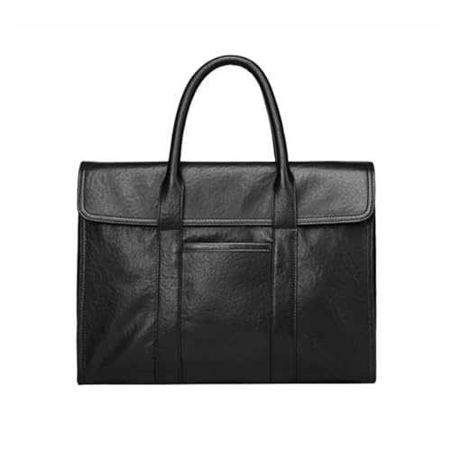 Leather Men's Briefcase Casual Cowhide Handbag Business Large Capacity Computer Bag Travel Bag