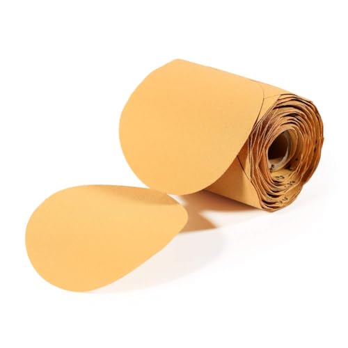 Image of SPEEDWOX 100 Pcs 100 Grit Sandpaper Roll 5 inch Round Sanding Discs Adhesive Back PSA Sticky Back No Hole Stick and Sand Sandpaper for Wood, Auto Body Repair, Marine, Paint, Metal and Plastics