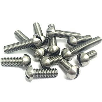 Rely®⇒VP INDUSTRIES (Pcs-25) 3/16"inchx 3/4" inch Pan Slotted Round Head Screw Stainless Steel 304 | Countersunk Head Screws,Fully Thread,Machine Thread