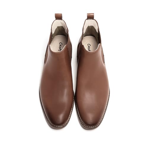 Image of Cestfini Chelsea Boots Men Classic Elastic Dress Boots Casual Men's Chelsea Ankle Boots