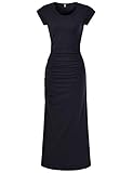 NEARKIN Women Attractive Women Casual Unbane Figure Hugging Maxi Dress
