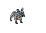 Spardose aus Keramik, Bulldogge, Französische Bulldogge, Graffiti auf blauem Hintergrund, – Bodhi's Big Jack – Tokyo 30 x 13,5 x 23 cm BIG Jac,k – Tokyo 30 x 13,5 x 23 cm