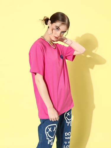 Image of Dillinger Blue Graphic Oversized T-Shirt