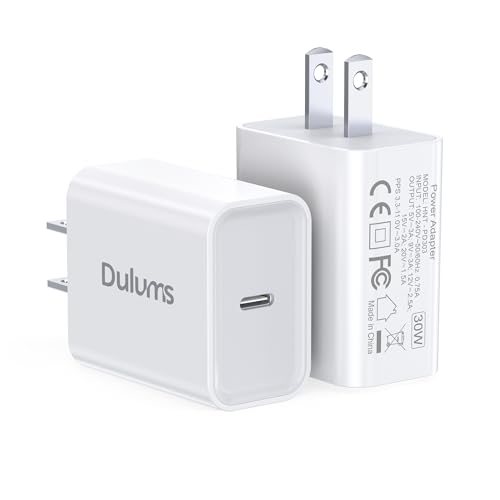 Image of 30W USB C Charger, 2 Pack Wall Fast Charger Block Power Adapter Charging Cube Compatible with iPhone 16 /Pro /Pro Max /Plus /15 /14 /13 /12, iPad Air, AirPods 4 /3 /2 /Pro, Apple Watch 10 /Ultra 2, Galaxy