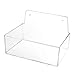 AdirOffice Safety Glasses and Glove Holder - Wall Mounted Durable Acrylic Container - Easy Access Item Organizer for Laboratory & Workplace Use