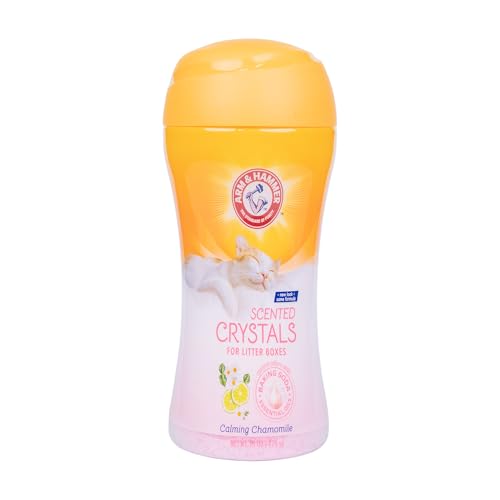 Arm & Hammer Calming Cat Litter Deodorizing Crystals, Chamomile, 15 Oz | Baking soda formula with essential oils; touch-activated burst of fragrance with each use, bergamot notes, calming aroma - image 1