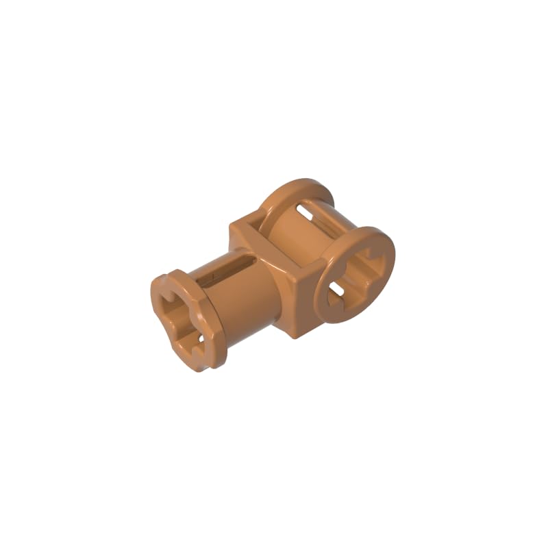 Gobricks Shaft Bolt Connection Technic Axle Connector with Axle Hole 32039 42135 4107081 GDS-931 50Pieces Compatible with Lego Classic Bulk Toy MOC Color:Medium Nougat — image 1