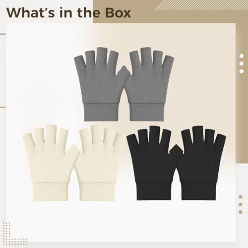 Guantes sin dedos para escribir en la oficina y trabajar con ordenador en invierno 4