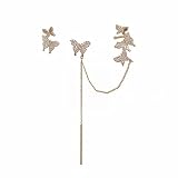 Boucles d'oreilles asymétriques en forme de papillon, tempérament féminin, personnalité en os d'oreille, super fée boucles d'oreilles en forme d'alcool, A-c, taille unique