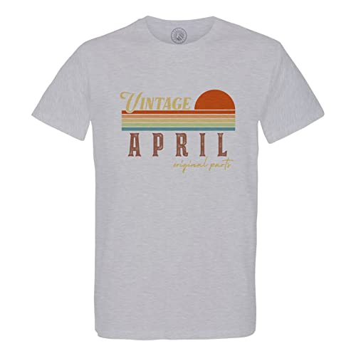 T-Shirt Homme Col Rond Coton Bio Original Parts April pour Anniversaire Vintage