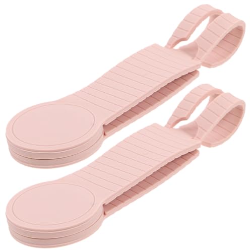 HINTRMENT Clip Magnético para Sombrero de Silicona Rosa, 2piezas, Sujeción Segura y Versátil para Ropa y Mascarillas, Adecuado para Viajes y Vacaciones