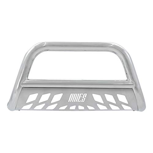 Image of ARIES 35-2003 3-Inch Polished Stainless Steel Bull Bar, No-Drill, Select Toyota FJ Cruiser