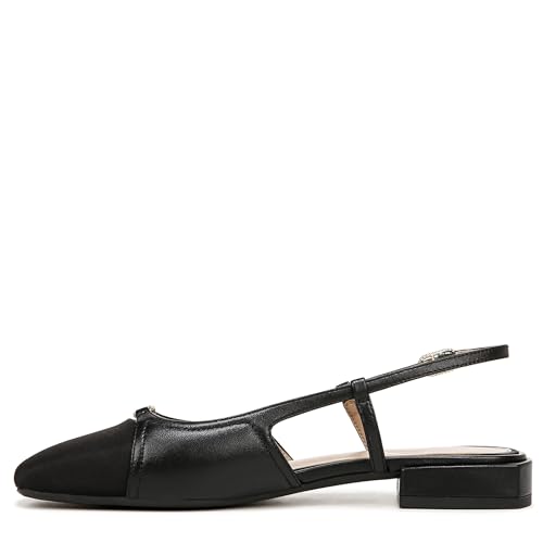 Sam Edelman Women's Kara Ballet Flat, Black Leather, 114