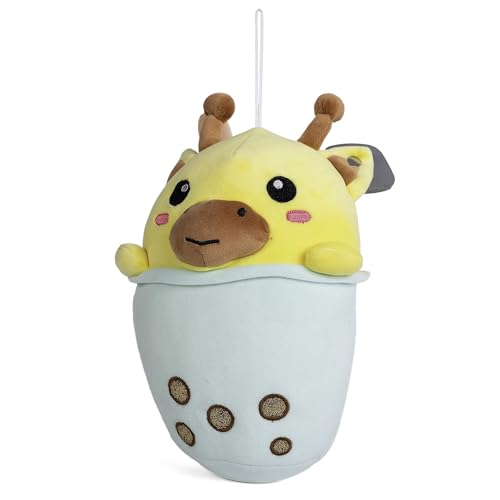 Image of Fuzzbuzz Boba Giraffe Soft Toy - 22 cm Plush Stuffed Animal for Toddlers and Kids | Age 18 Months Plus Cuddly Baby Toy for Boys and Girls Ideal for Gifting and Snuggling | Yellow