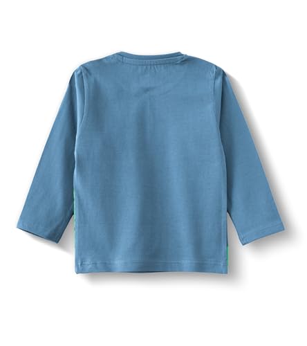 Image of YUV Infant Boys 100% Cotton Regular Fit Full Sleeve Printed T-Shirts, Pack of 5