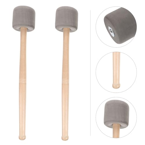2 piezas de baquetas para batería con mango de madera, ligeras, para bombo, ideales para principiantes y músicos para enseñanza y práctica miniatura 7
