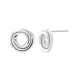 Silpada 'Karma Swirl' Stud Earrings in Sterling Silver