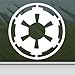 Star Wars Sticker Blanc Empire galactique Blanc fenêtre mur voiture Sticker MacBook Notebook ordinateur portable