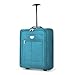 LUGG Cabin Size Lightweight Luggage - Durable 600D Polyester Snowflake Push Up Trolley - Solid Wheels - Easyjet, Ryanair, British Airways - Airway Locker (55x40x20cm)