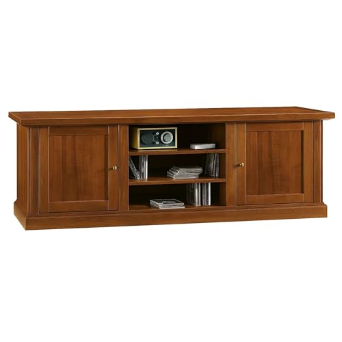 Spazio contenitivo ben organizzato: mobile porta TV arte povera con 2 ante e 3 vani su struttura lineare da 46x160x56 cm, ideale per chi cerca capienza, eleganza e una disposizione equilibrata