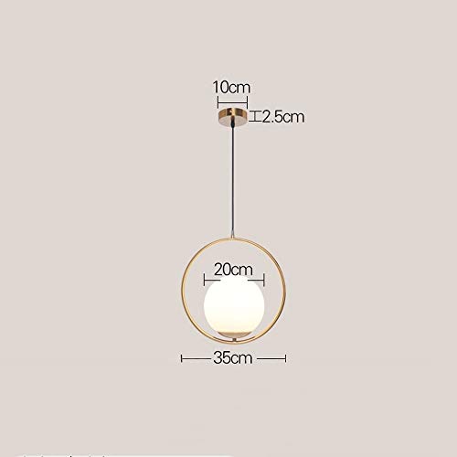 Lámpara Colgante E2 Vidrio Posmoderno Lámpara de Noche Decorativa 7