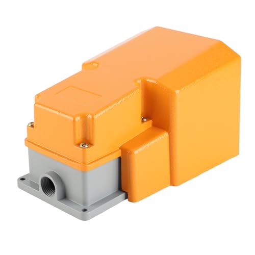 Industrial Foot Pedal Switch, 250 V 10A Industrial Foot Switch Aluminum Alloy Foot Pedal On Off Switch with Guard Aluminum Foot Switch for Machine Tools