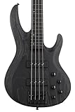 ESP LTD Signature Mike Leon B-4 Bass Guitar - Black Blast