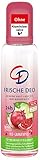 Der ideale Begleiter: Das handliche Körperpflegeprodukt verhindert auch an stressigen Tagen unangenehme Gerüche, verspricht langanhaltende Frische in jeder Situation und hinterlässt keine weißen Rückstände auf Haut und Kleidung.